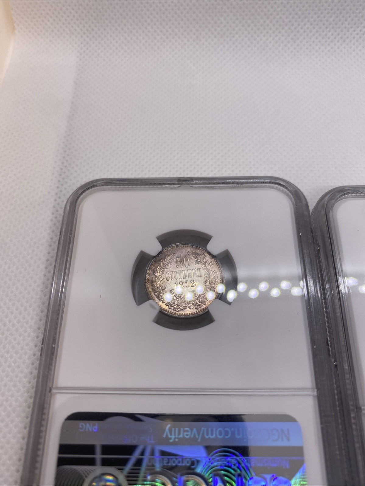 1913 Bulgaria Silver Coin Set 50S, 1 Lev, 2 Leva  Alexander I Coins RARE