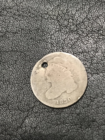 1830 Capped Bust Dime Silver 10c JR-6 R-3 Rare #6362