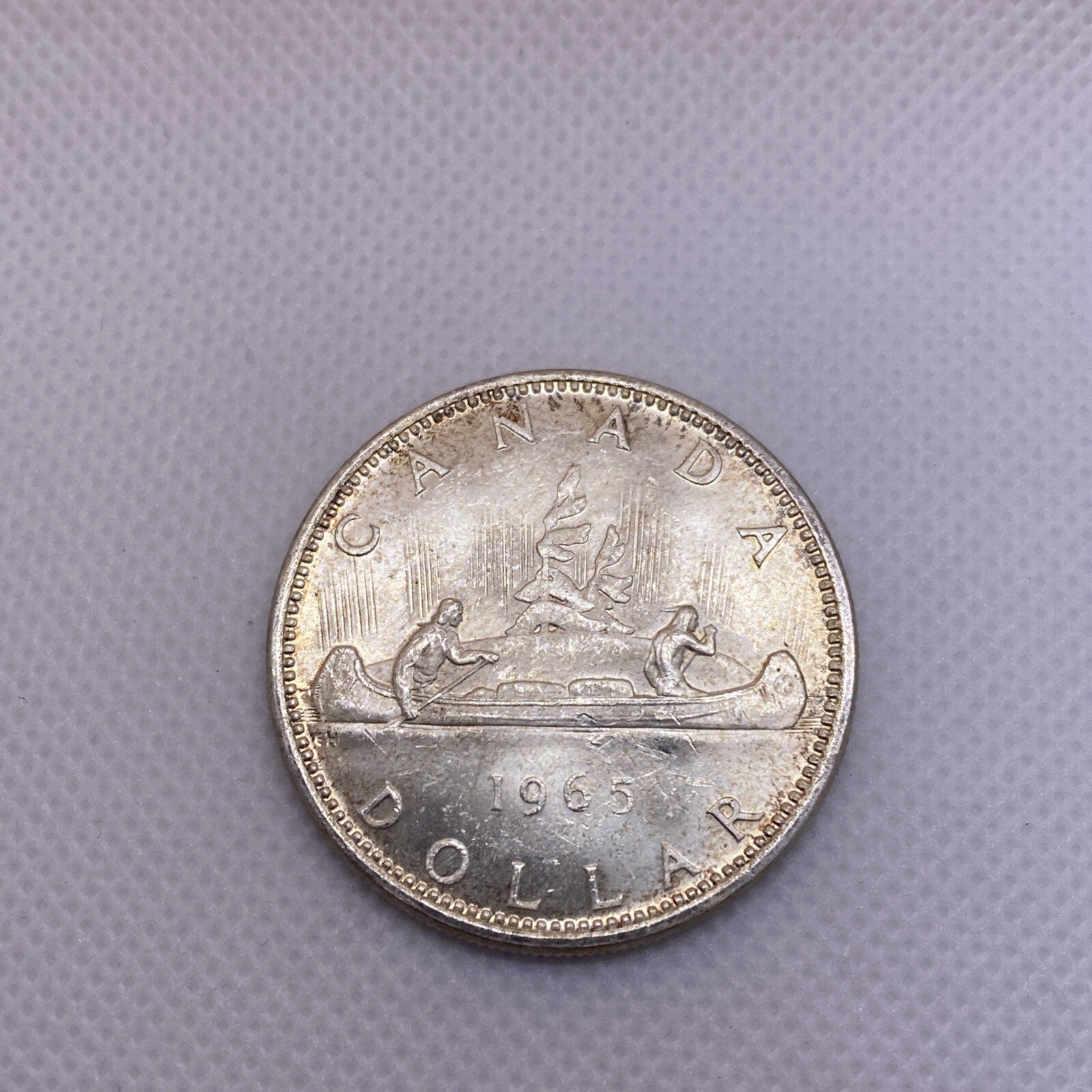 1965 Canada Silver Dollar Uncirculated Beautiful Silver Coin #2698-10