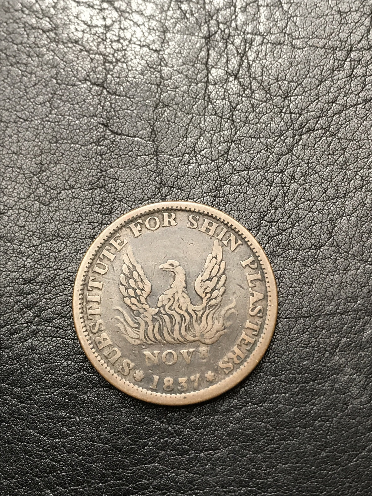 1837 May Tenth Hard Times Token "Specie Payments Suspended"