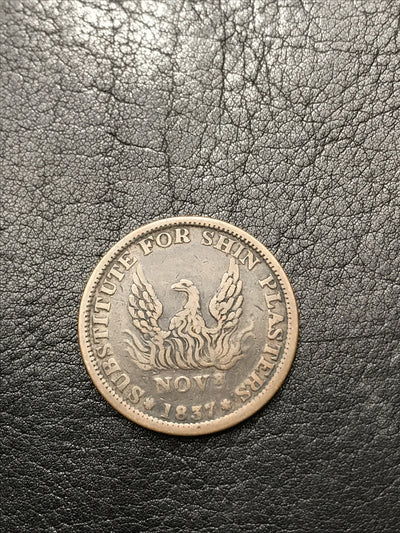 1837 May Tenth Hard Times Token "Specie Payments Suspended"