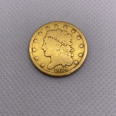 1836 $5 Five Dollars Gold Liberty Half Eagle Coin Beautiful US Gold Coin #8727