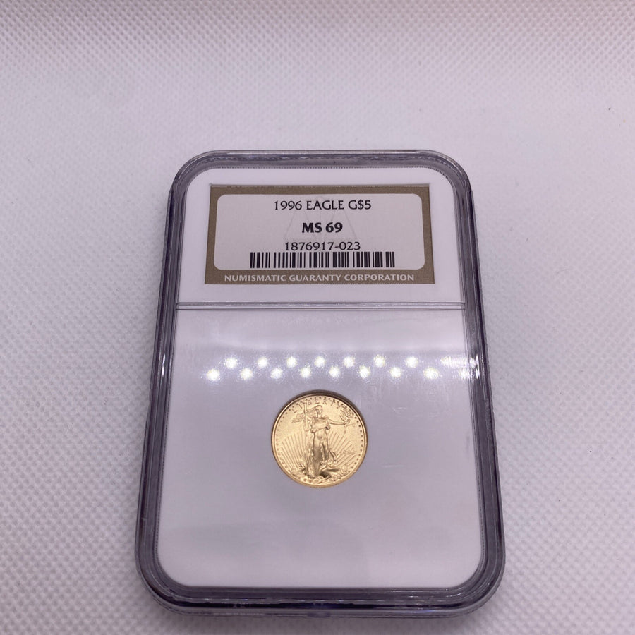 1996 Gold Eagle $5 Tenth-Ounce NGC MS 69 NGC 1/10 oz Gold Beautiful Coin