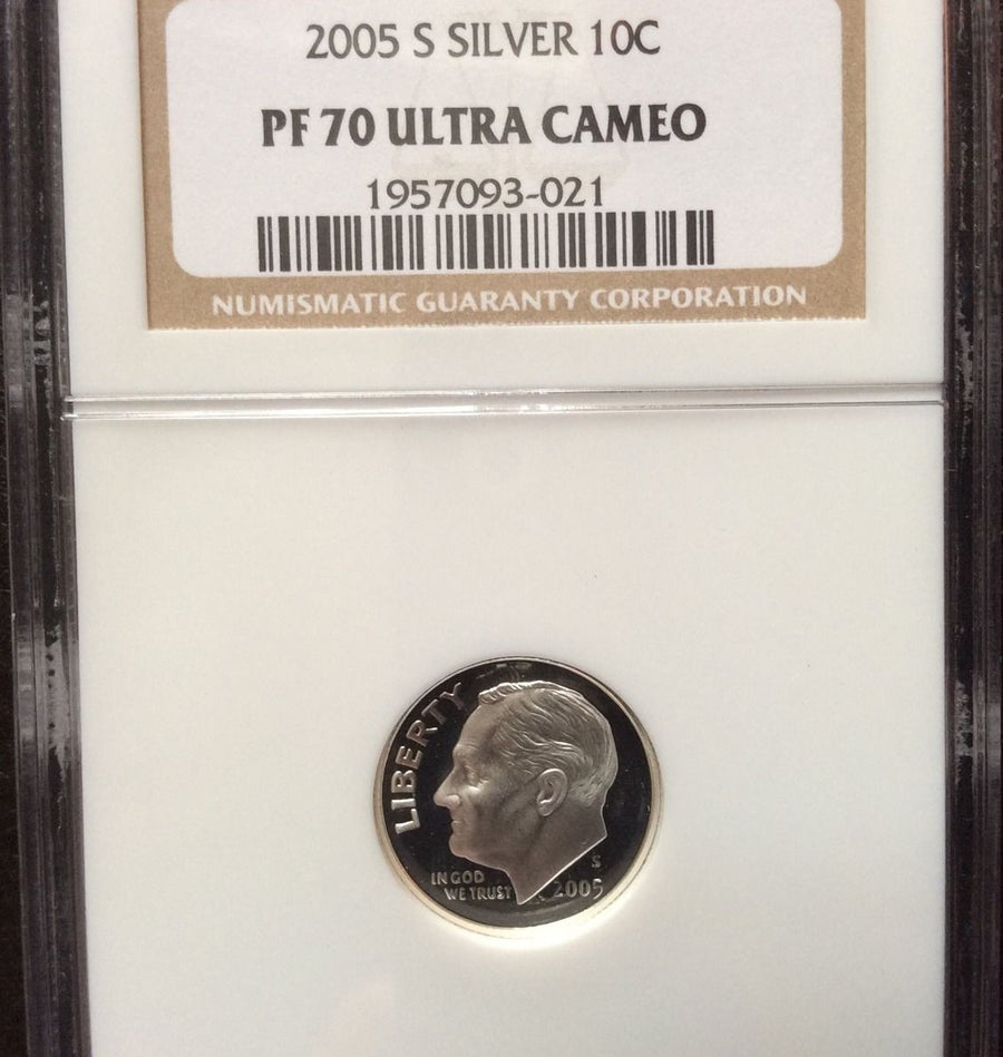 2005 S Silver 10c PF 70 PF70 Ultra Cameo