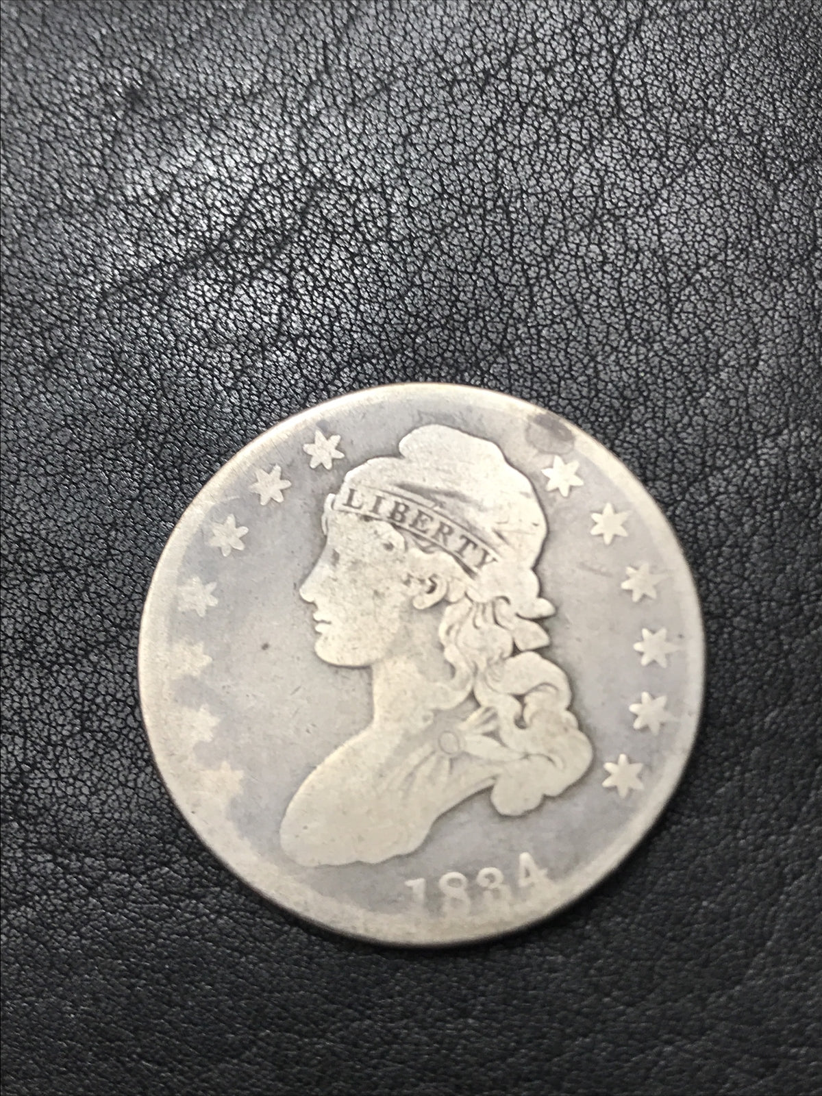 1834 Capped Bust Half Dollar O-111 R-1 Small Date Small Letters "Child's Head"