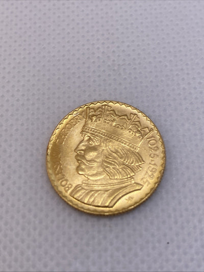 1925 Poland Gold 20 Zlotych Beautiful Gold Coin Uncirculated Minor Imperfections