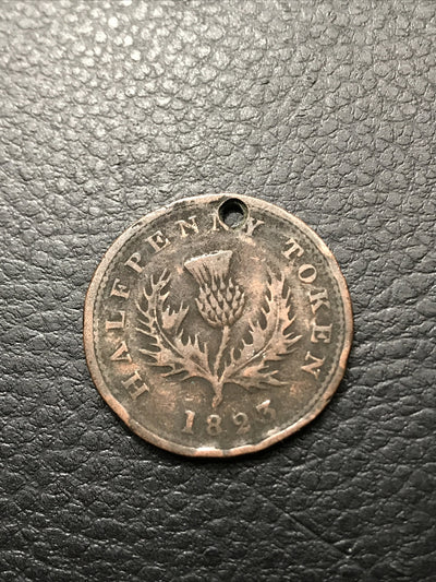 1823 Half Penny Token Nova Scotia #1823-853