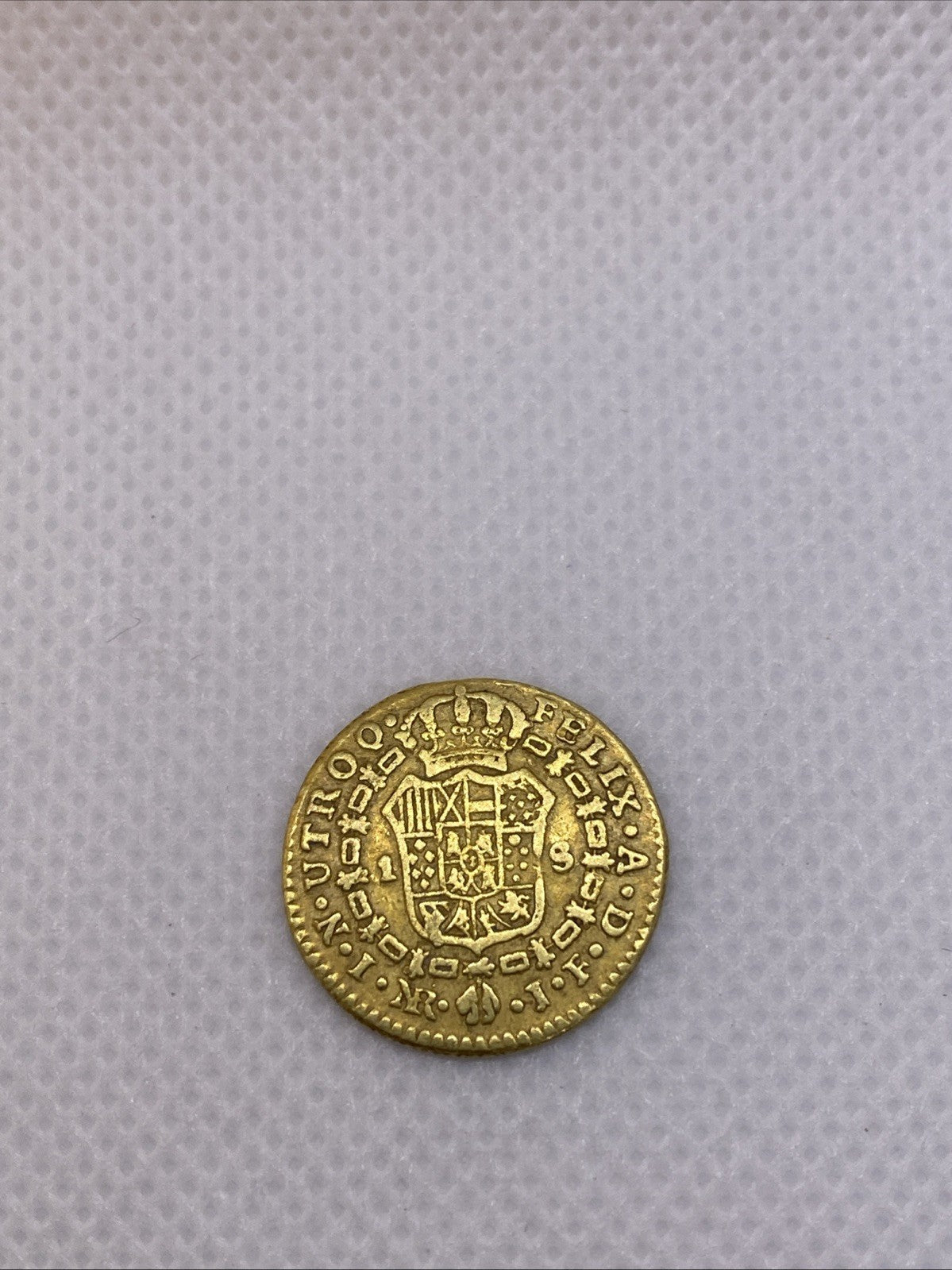 1818 1 Escudo Hispania Gold Coin Ferdinand VII RARE