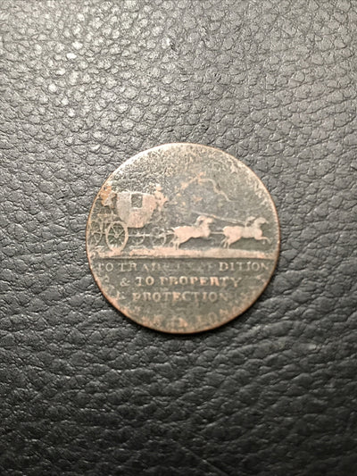 Halfpenny Mail Coach Series For the Establishment of Mail Coaches RARE #Mail-1