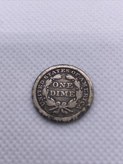 1853 Seated Liberty Silver Dime Arrows Beautiful Silver 10 Cents Coin #3215