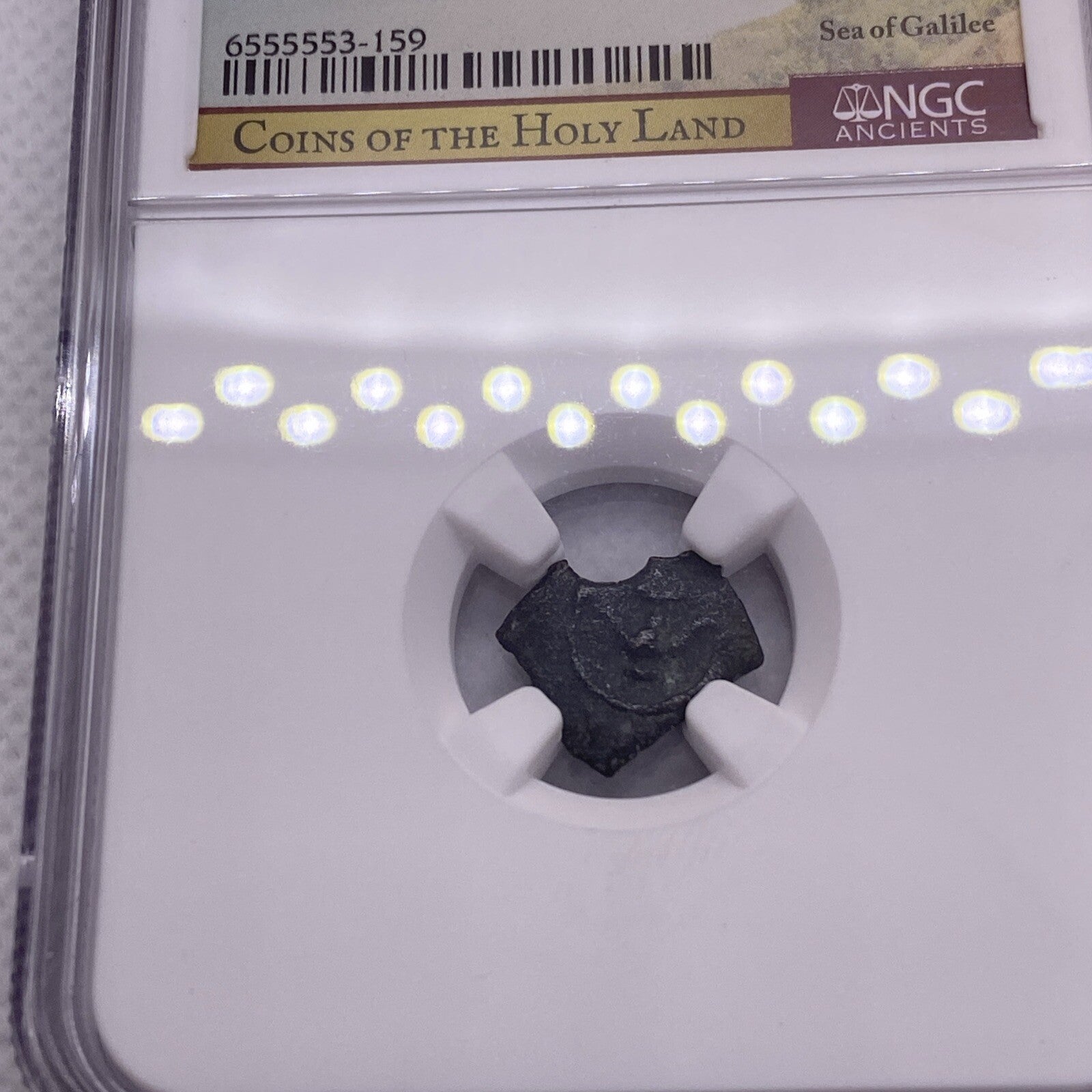 135-37 BC Judaea Hasmonean Kings AE Prutah Biblical Widow's Mite NGC Graded