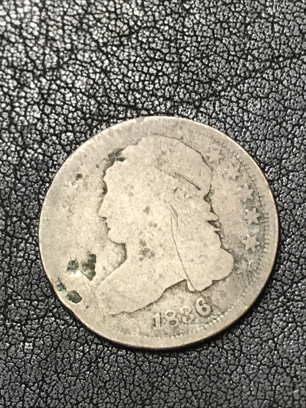 1836 Capped Bust Dime 10c Silver Coin JR-2 R-2 #33221