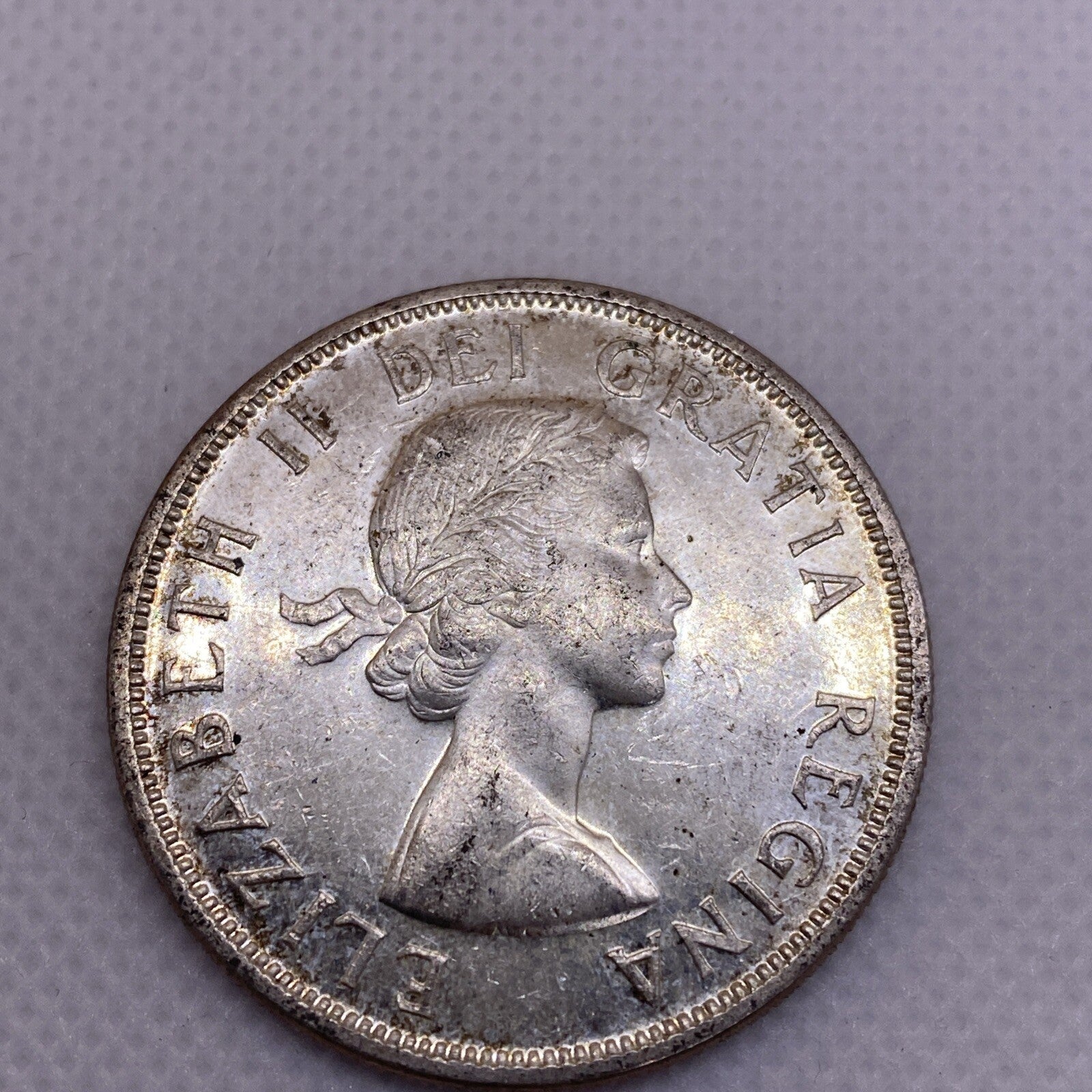 1958 CANADIAN SILVER DOLLAR CANADA SILVER COIN #3590-10