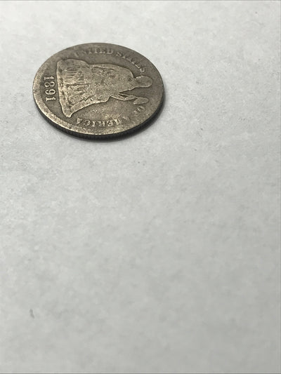 1891 Seated Liberty Dime 10C 90% Silver Coin #NN4960