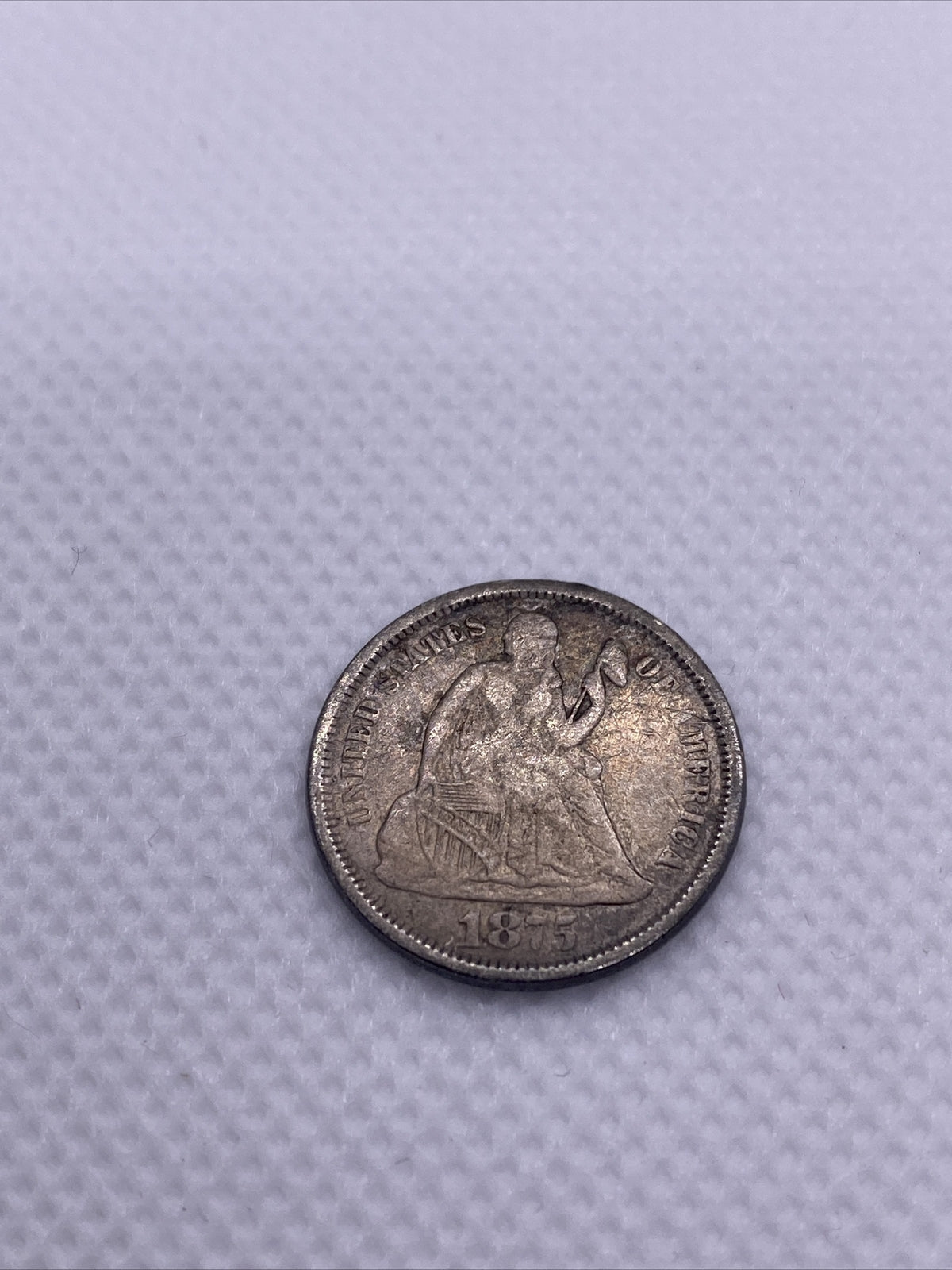 1875 Seated Liberty Silver Dime Great Condition #24849