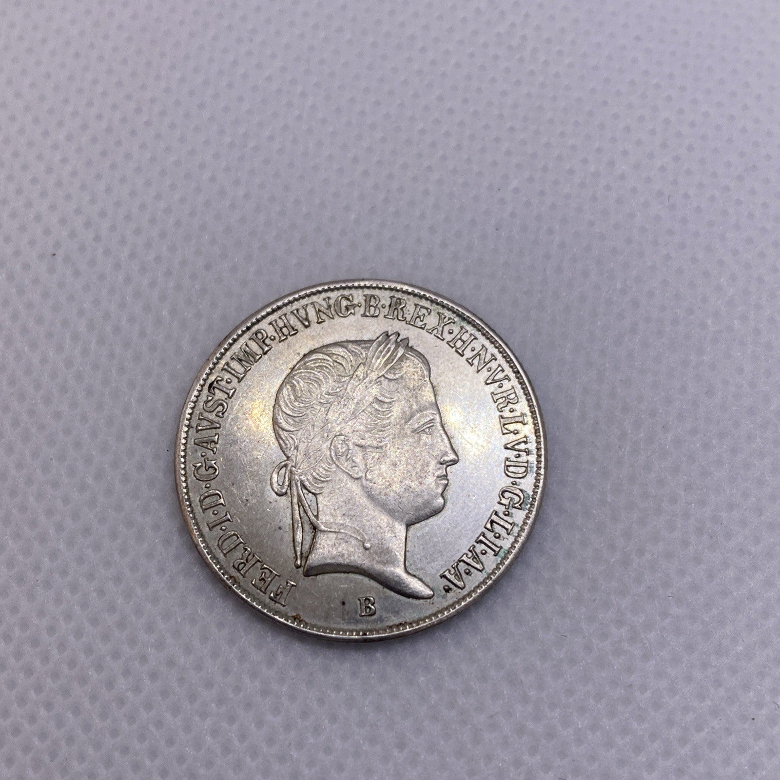 1848 B Hungary 20 Krajczar Silver Coin