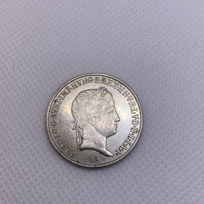 1848 B Hungary 20 Krajczar Silver Coin