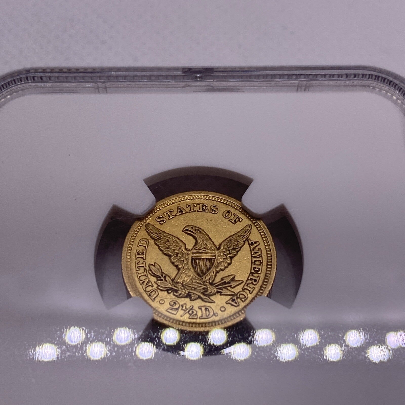 1846 $2.50 Liberty Gold Quarter Eagle AU Details NGC Key Date VERY RARE