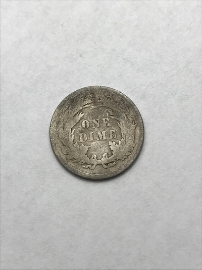 1885 Seated Liberty Dime 10 Cents Silver Coin GGYY