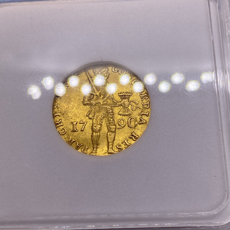 1790 Holland Netherlands Gold Ducat Rare Better Date Gold Coin
