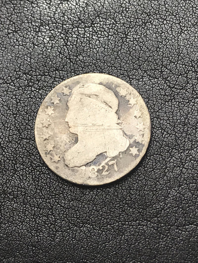 1827 10c Capped Bust Silver Dime JR-5 R-3 RARE #RR325