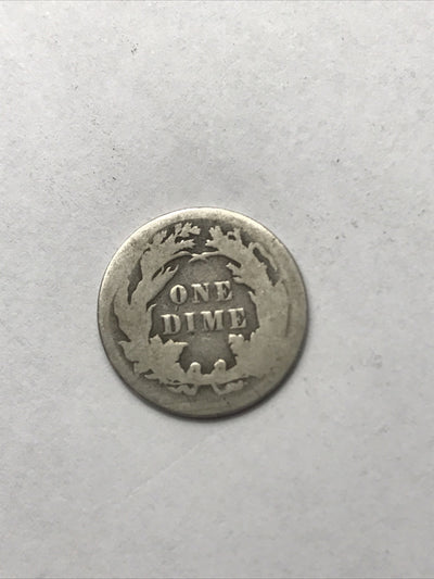 1891 Seated Liberty Dime Silver 90% Coin #BL91