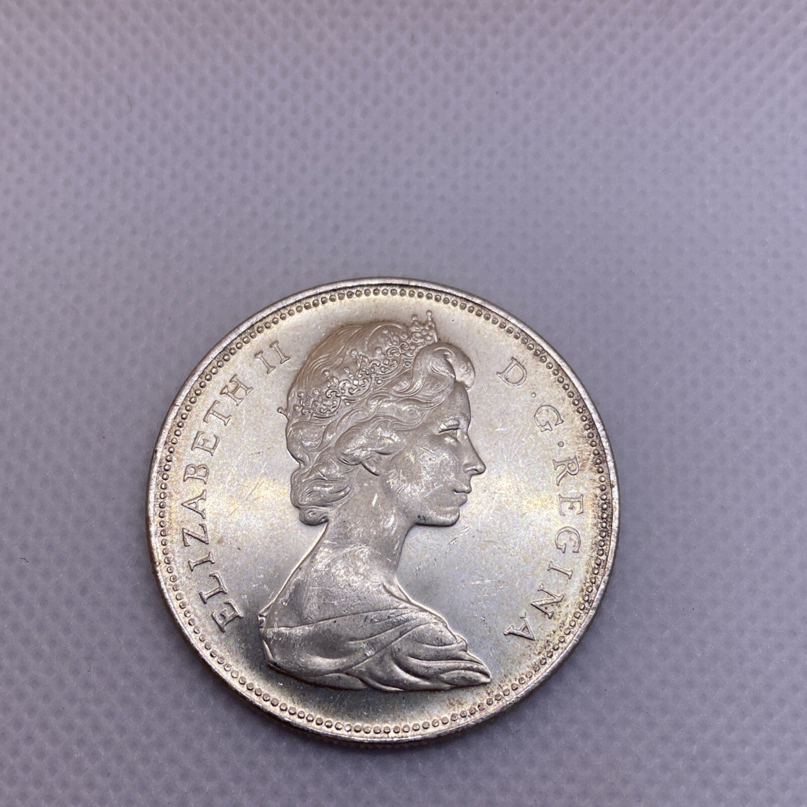 1965 Canada Silver Dollar Uncirculated Beautiful Silver Coin #2698-10