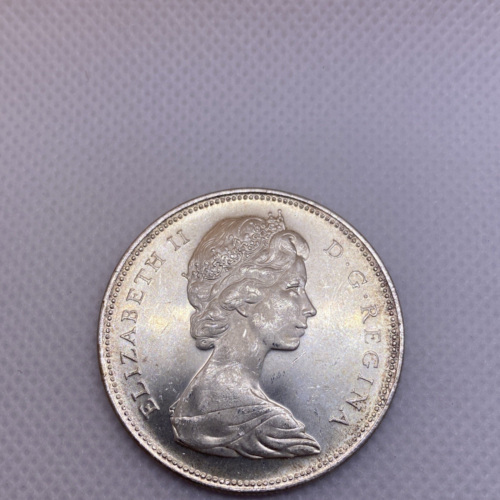 1965 Canada Silver Dollar Uncirculated Beautiful Silver Coin #2698-10