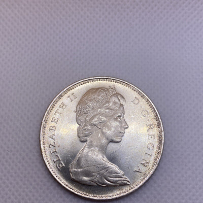 1965 Canada Silver Dollar Uncirculated Beautiful Silver Coin #2698-10