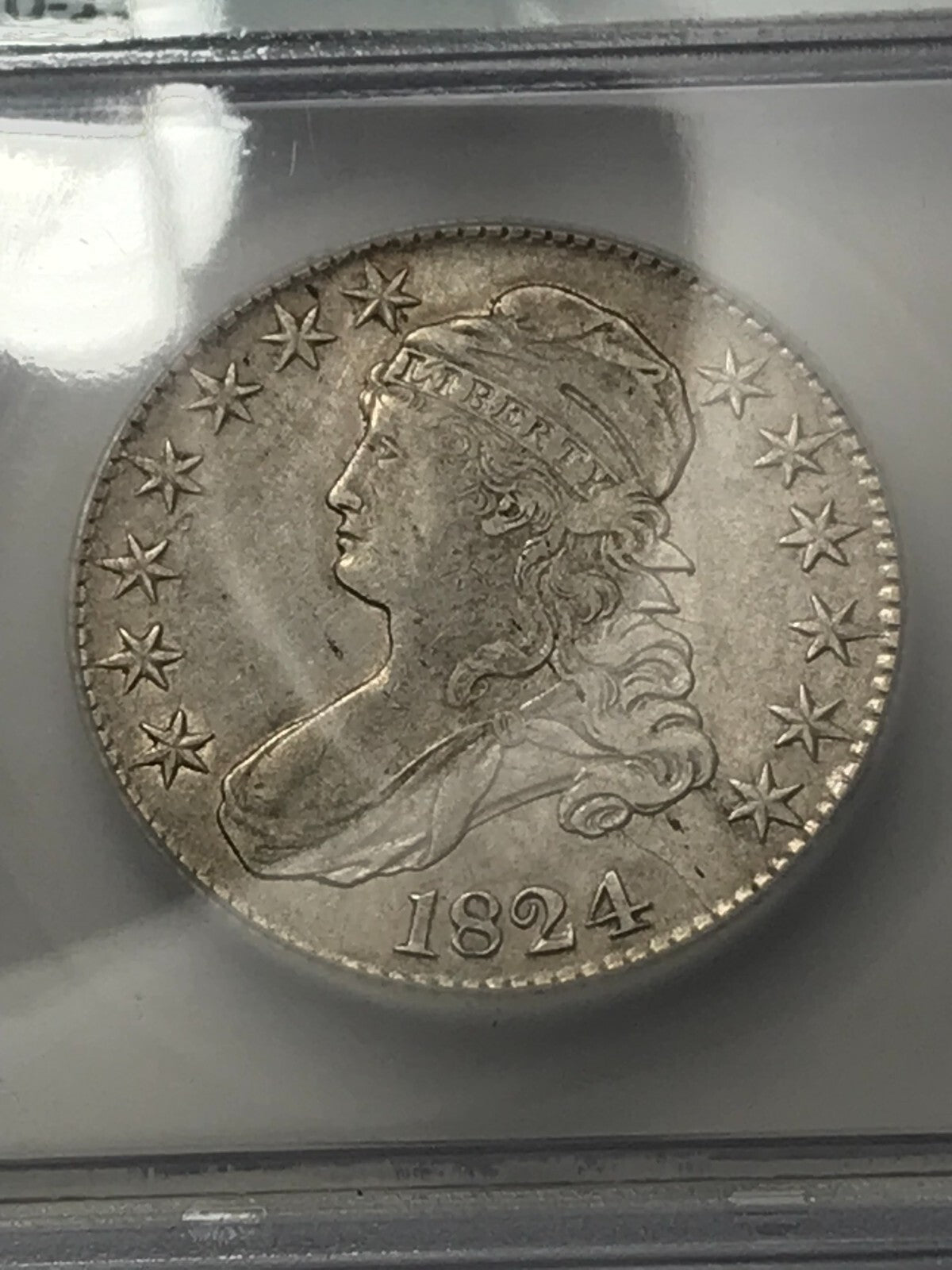 1824 Capped Bust Half Dollar O-112 VF30 ICG RARE