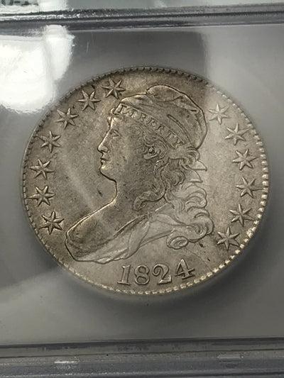 1824 Capped Bust Half Dollar O-112 VF30 ICG RARE