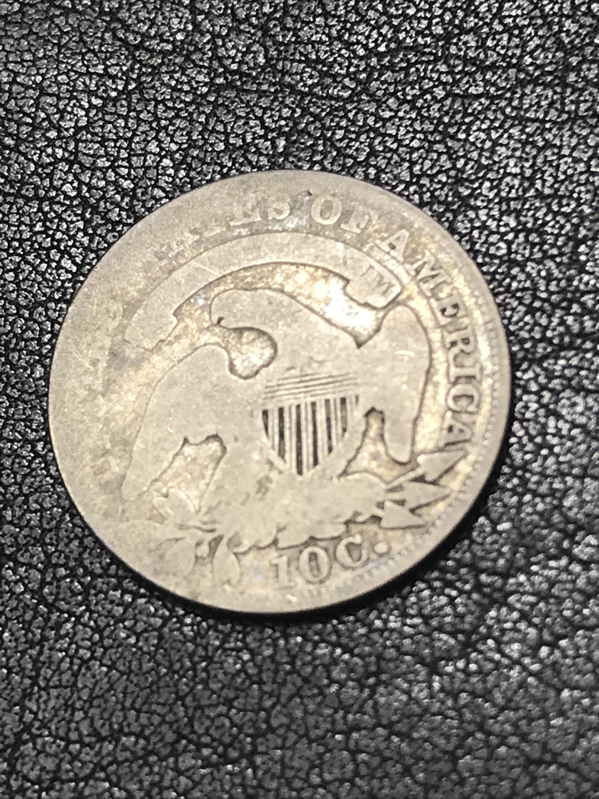 1836 Capped Bust Dime 10c Silver Coin JR-2 R-2 #47653
