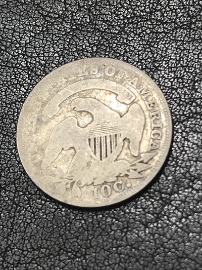 1836 Capped Bust Dime 10c Silver Coin JR-2 R-2 #47653
