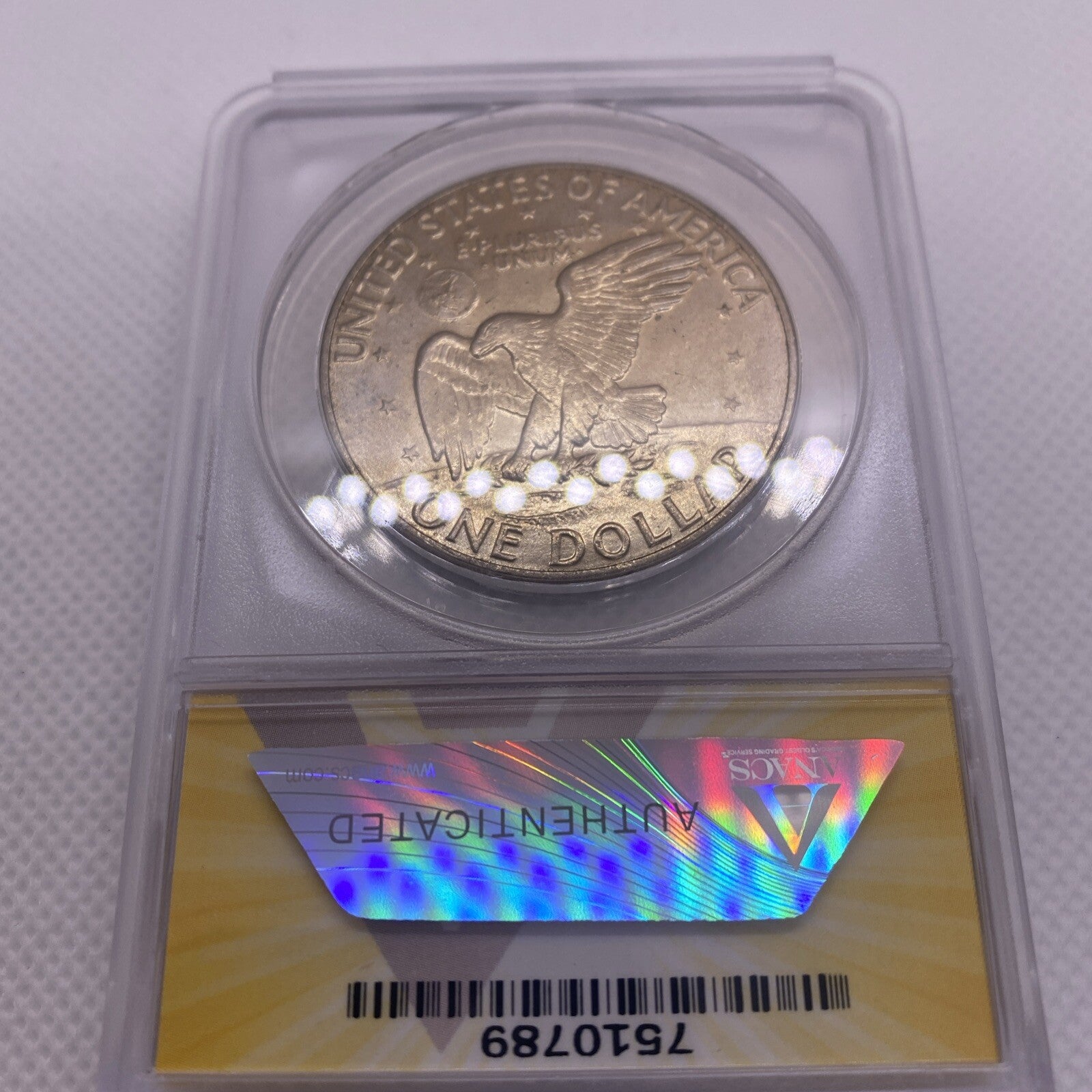 1972 D Eisenhower Ike Dollar DDO-002 & DDR-002  ANACS MS64