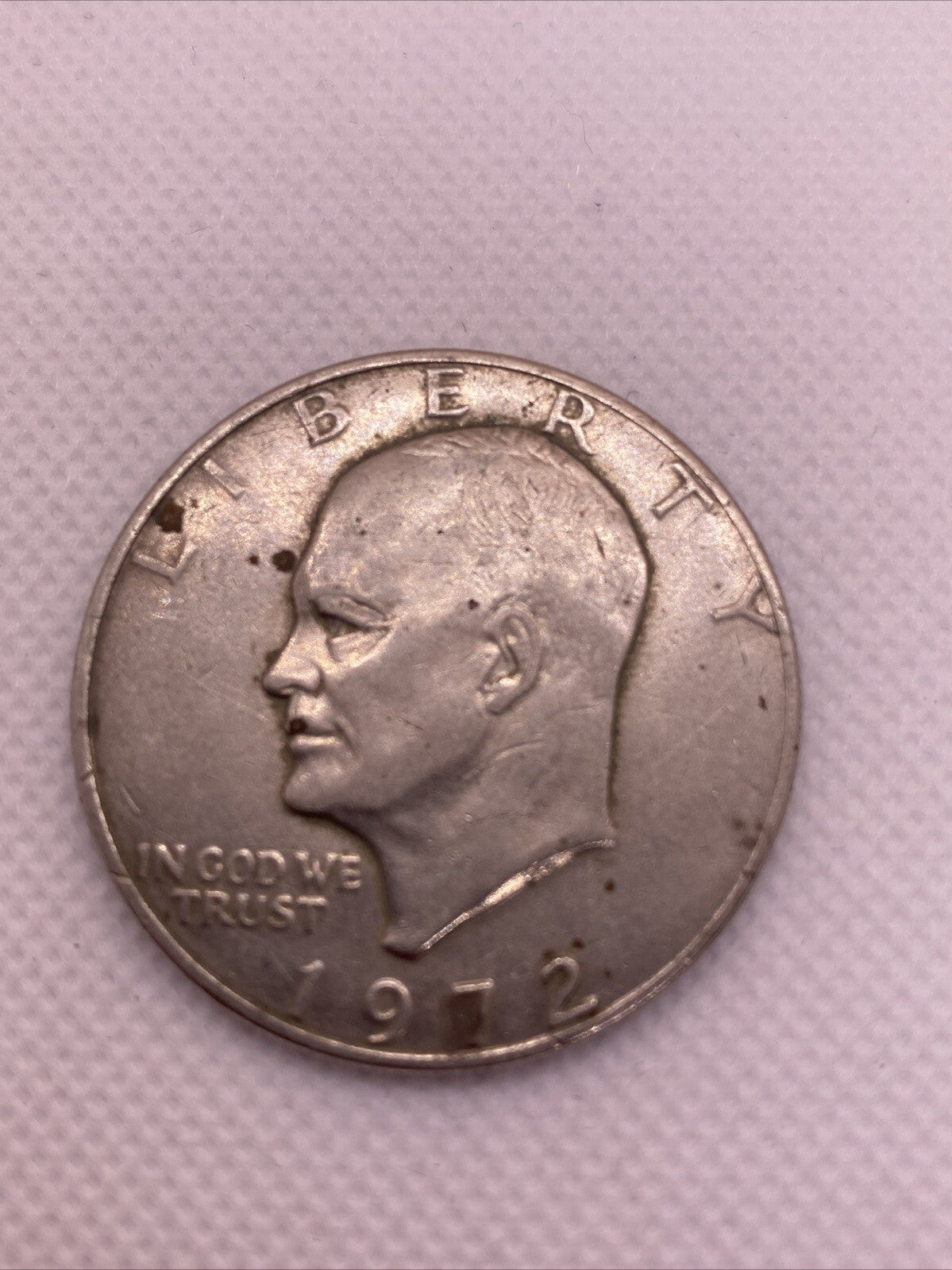 1972 Type 2 Variety $1 Eishenhower Clad Ike Dollar Coin Type 2 IKE Dollar