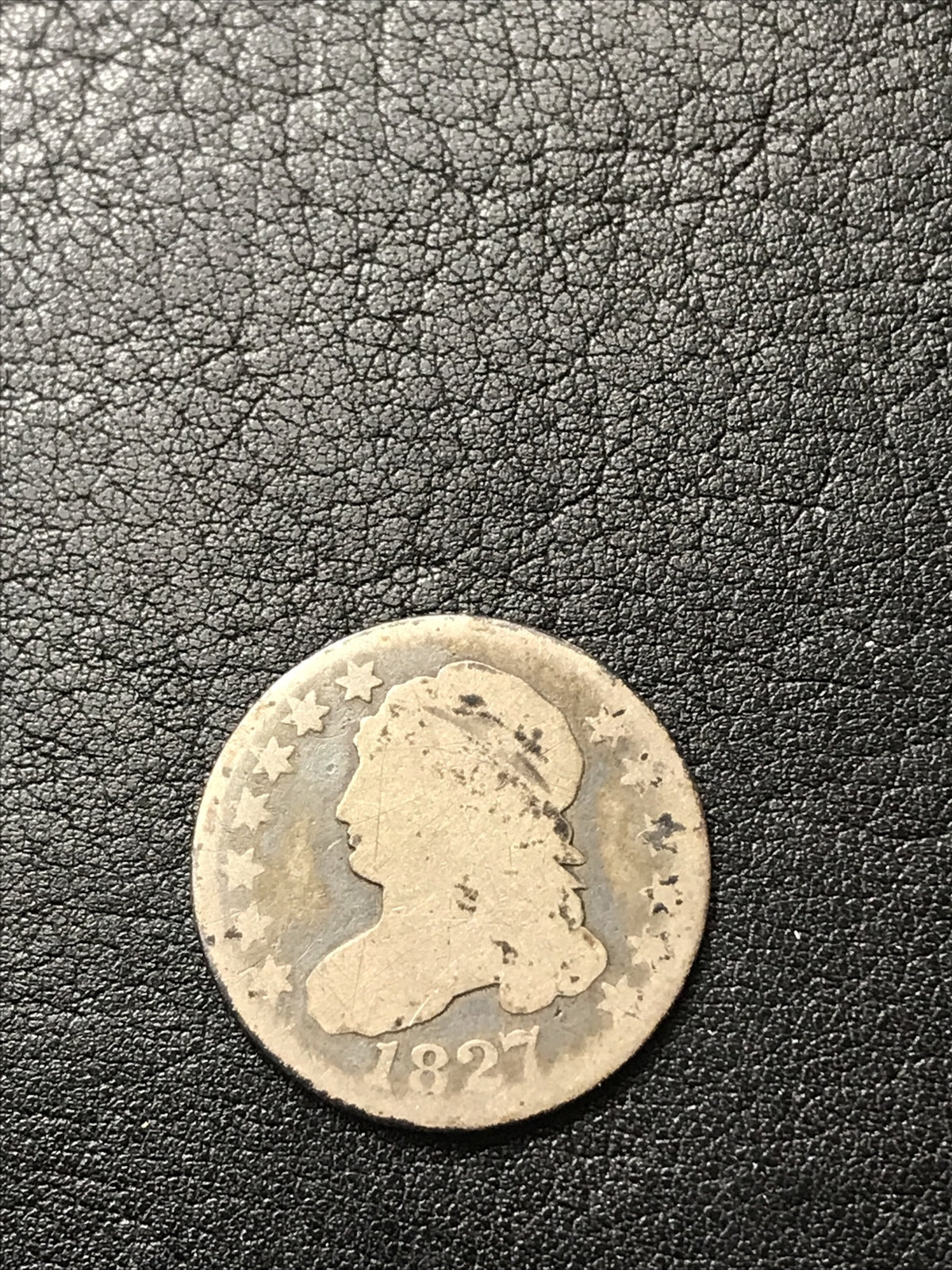 1827 Dime Capped Bust 10C 1827-XG45