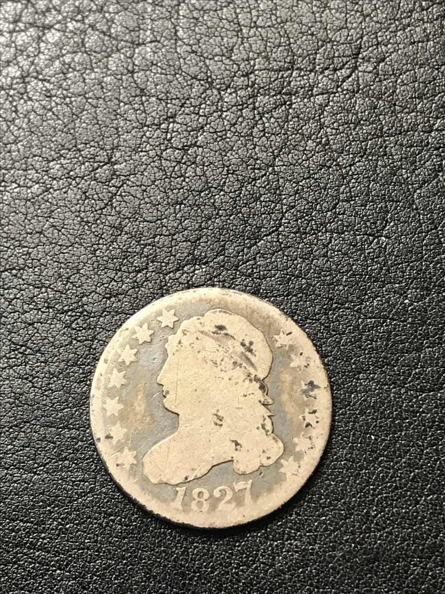 1827 Dime Capped Bust 10C 1827-XG45