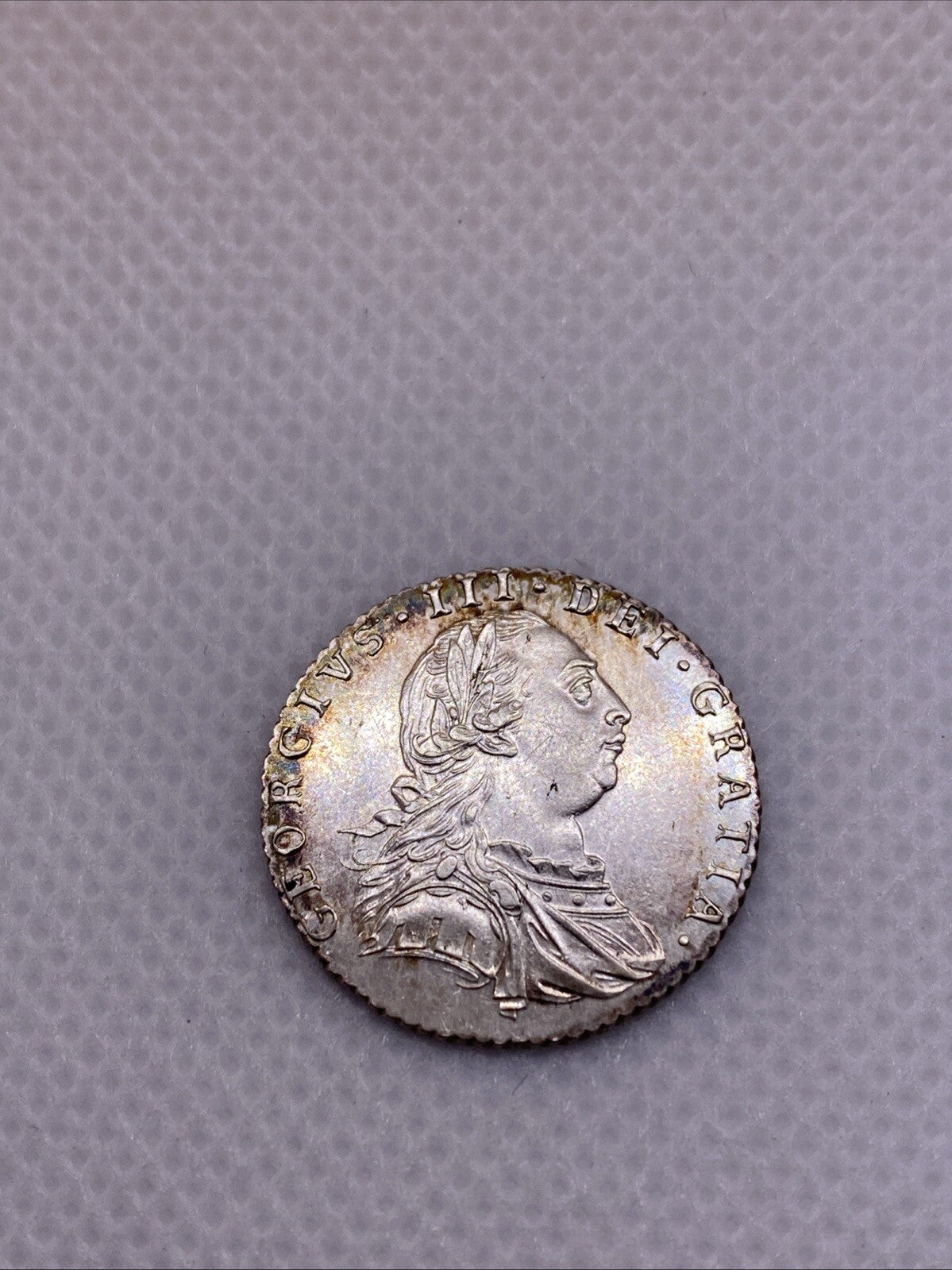 1787 GREAT BRITAIN George III Silver 6 Pence London Mint Silver Coin