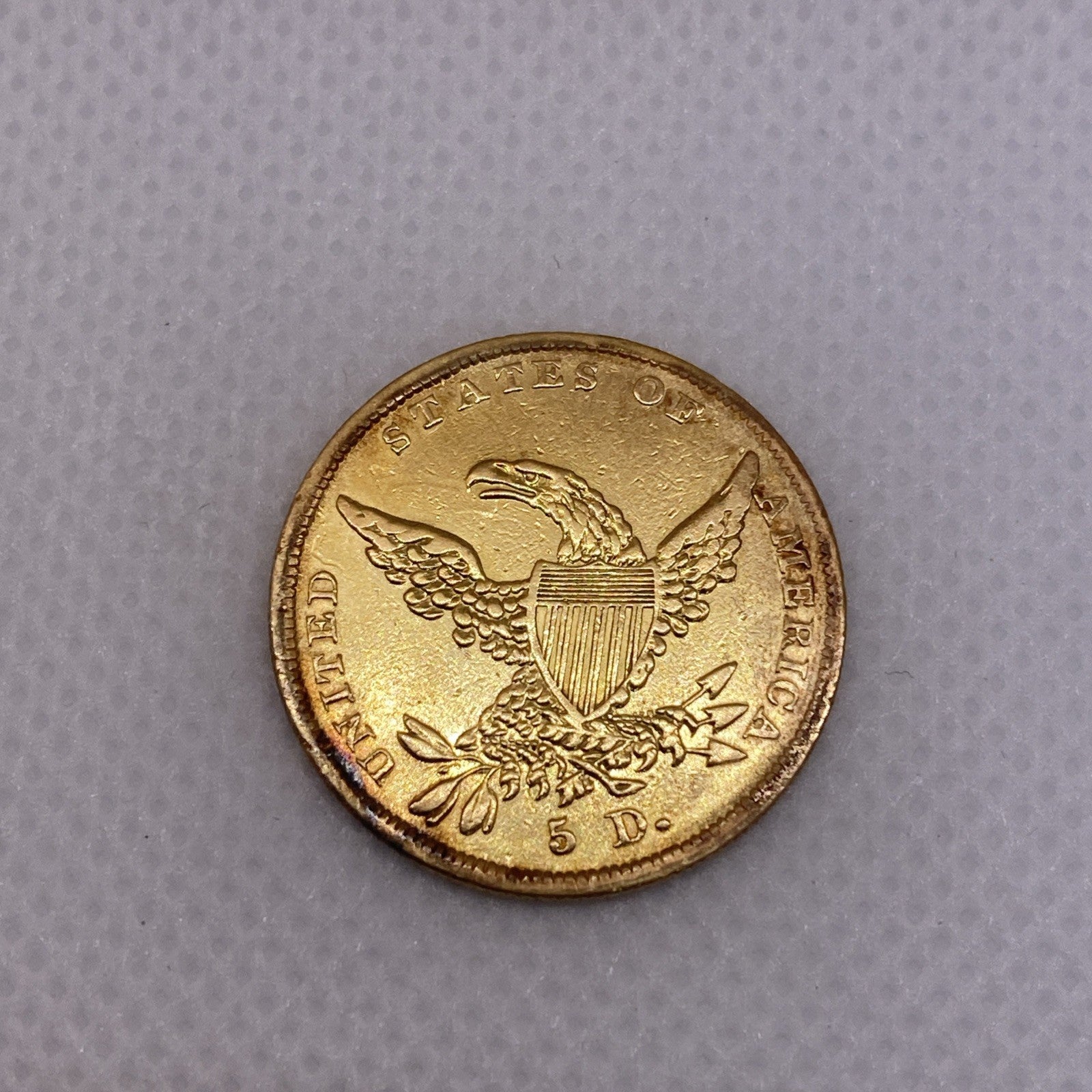 1838 Classic Head $5 Gold Half Eagle Five Dollar Gold Coin US Coin #8277