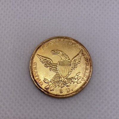 1838 Classic Head $5 Gold Half Eagle Five Dollar Gold Coin US Coin #8277