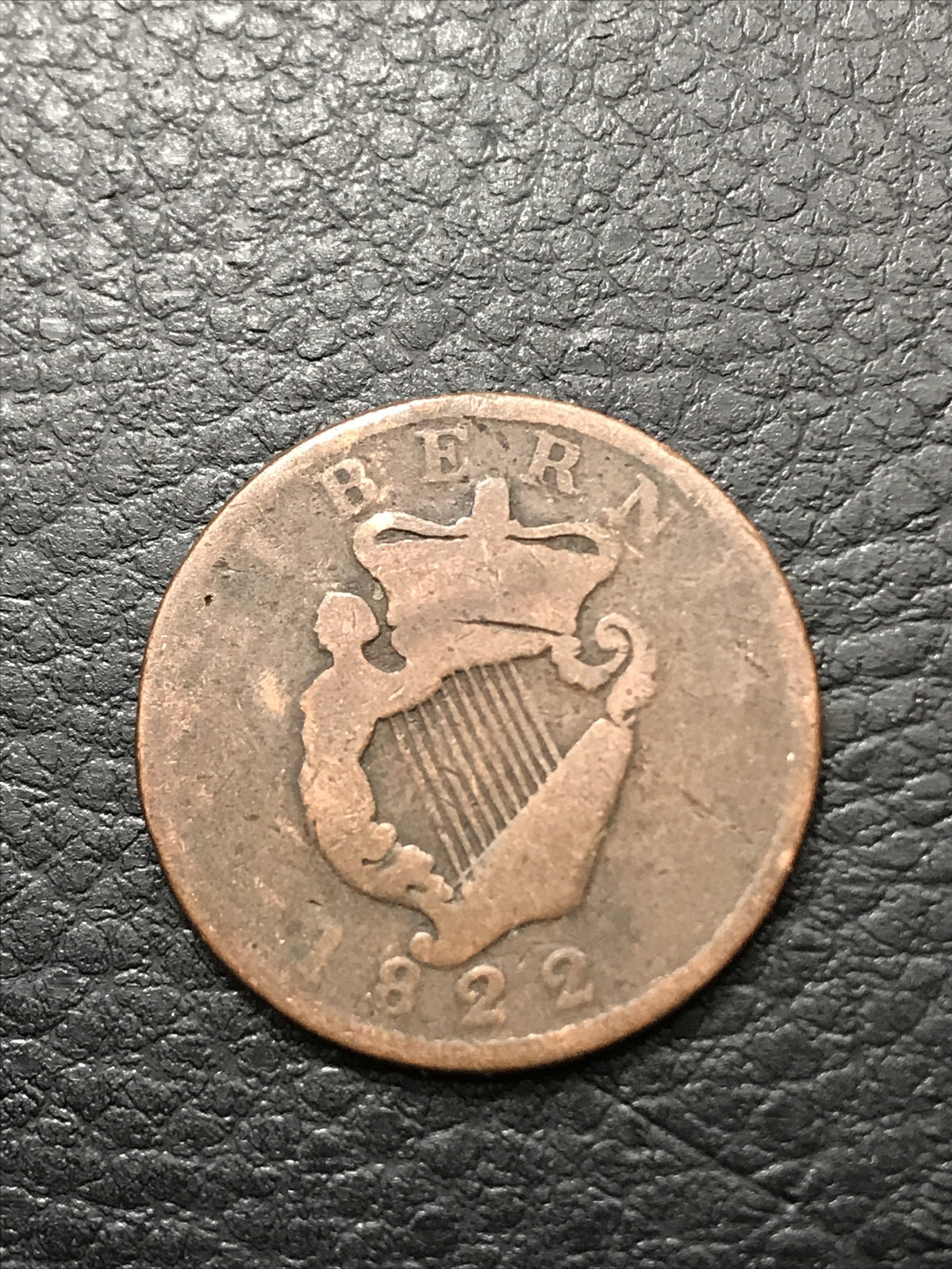 1822 Farthing Great Britain Gerogius IV Coin #1822-9458