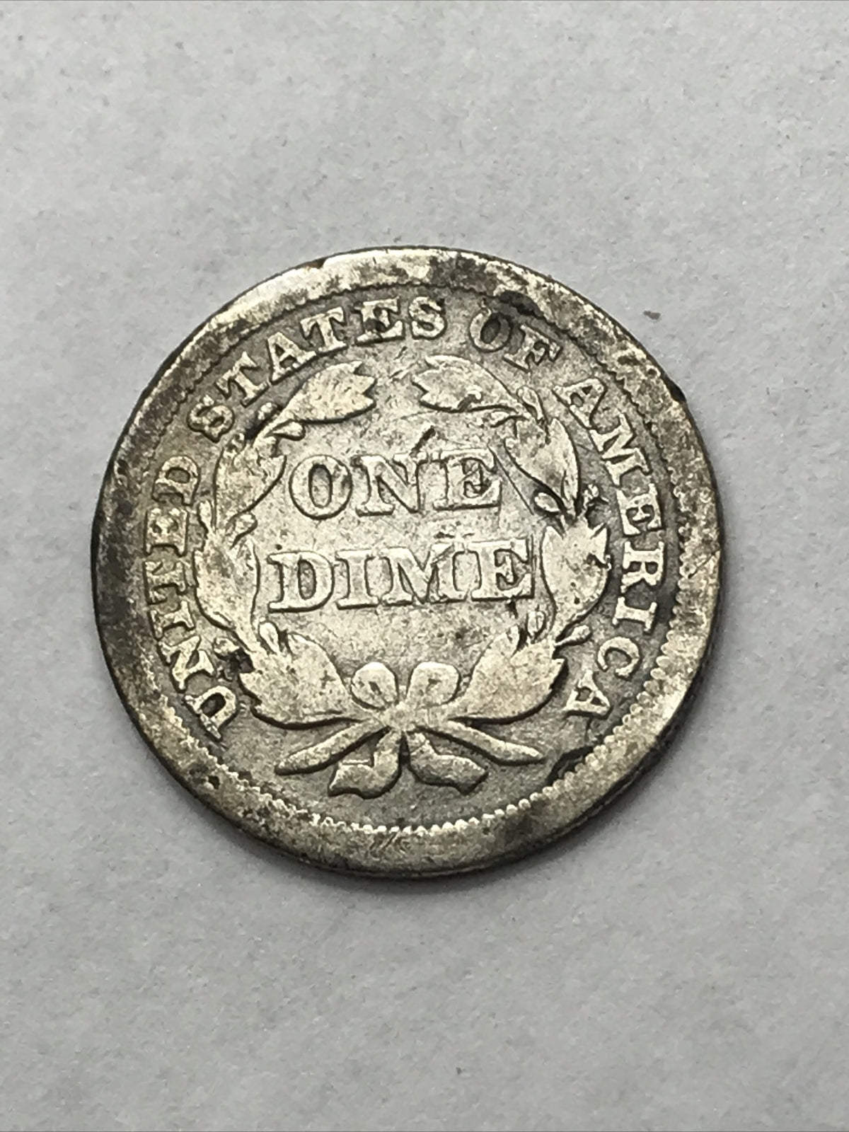 1853 Seated Liberty Dime 10 Cents Silver Coin Arrows