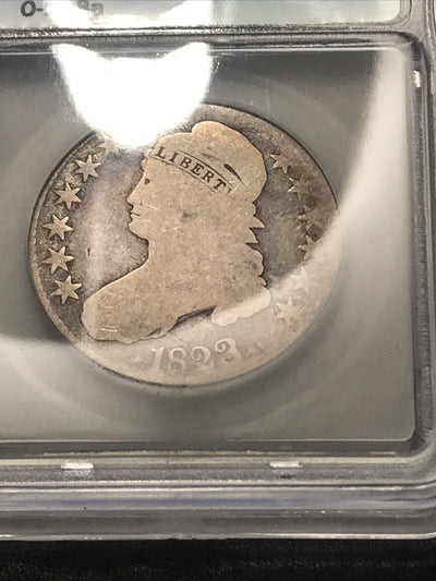 1823 Capped Bust Half Dollar  O-108A  ICG AG3 RARE Lowball Variety Silver Coin