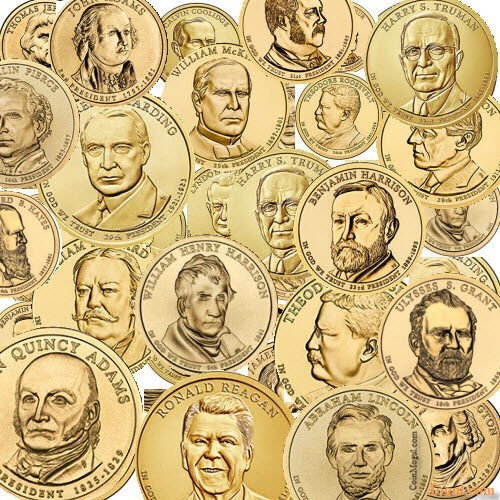 2007-2020 Presidential Dollars 40 Coin 11 YEAR FULL SET