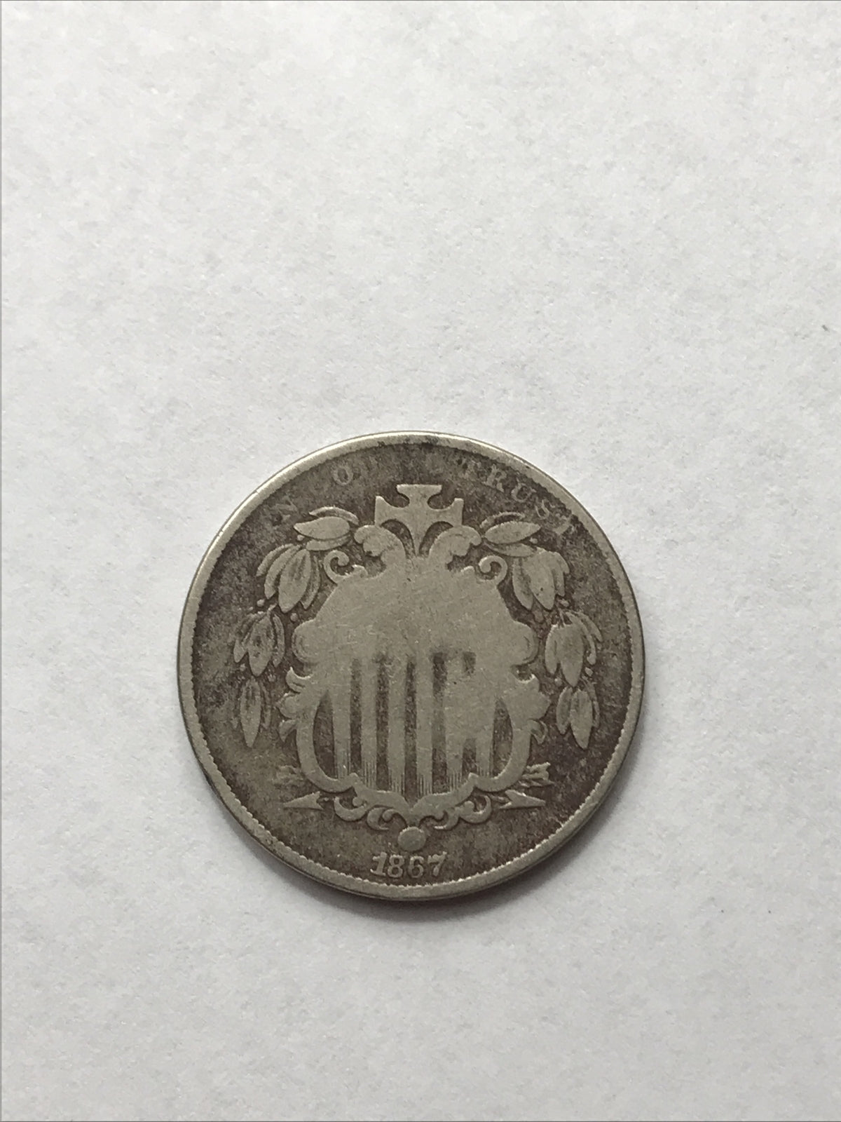 1867 Shield Nickel Great Beautiful Coin #YY67