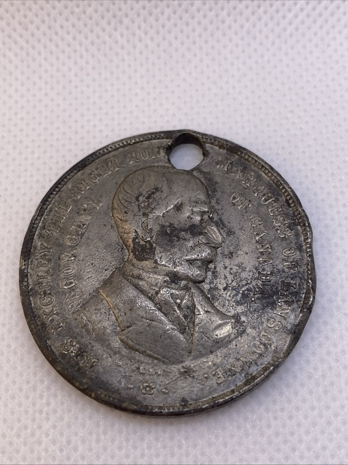 1834-1884 Marquess of Lansdowne Gov General Of Canada Toronto Medal RARE