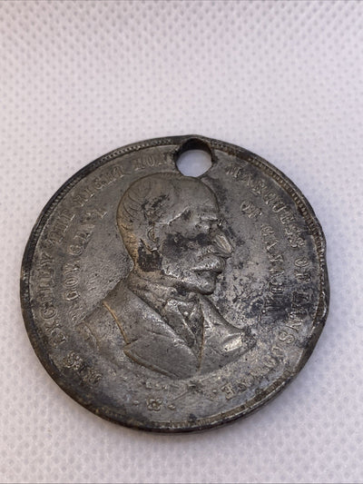 1834-1884 Marquess of Lansdowne Gov General Of Canada Toronto Medal RARE