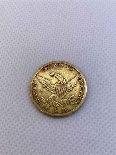 1836 Classic Head Half Eagle $5 #8287