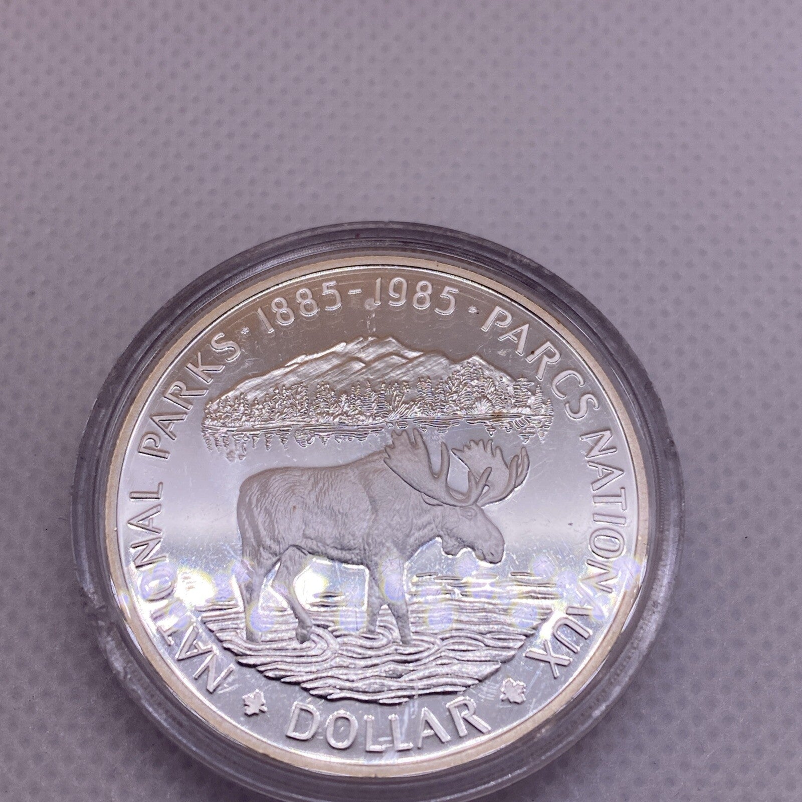 1985 Canada National Parks Proof Silver Dollar Coin #2879-10