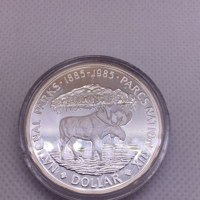 1985 Canada National Parks Proof Silver Dollar Coin #2879-10
